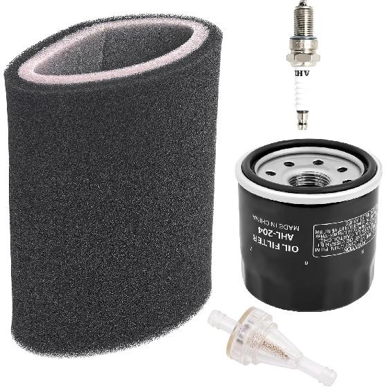 AHL Air Filter & Oil Filter & Fuel Filter & Spark Plug Compatible with Yamaha Grizzly Bruin Wolverine 350 450 2004-2014 Kodiak 400 450 2004-2006