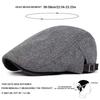 Retro Adjustable Newsboy Caps Grid Design Herringbone Pattern Berets British Style Painters Hats Men Fashion