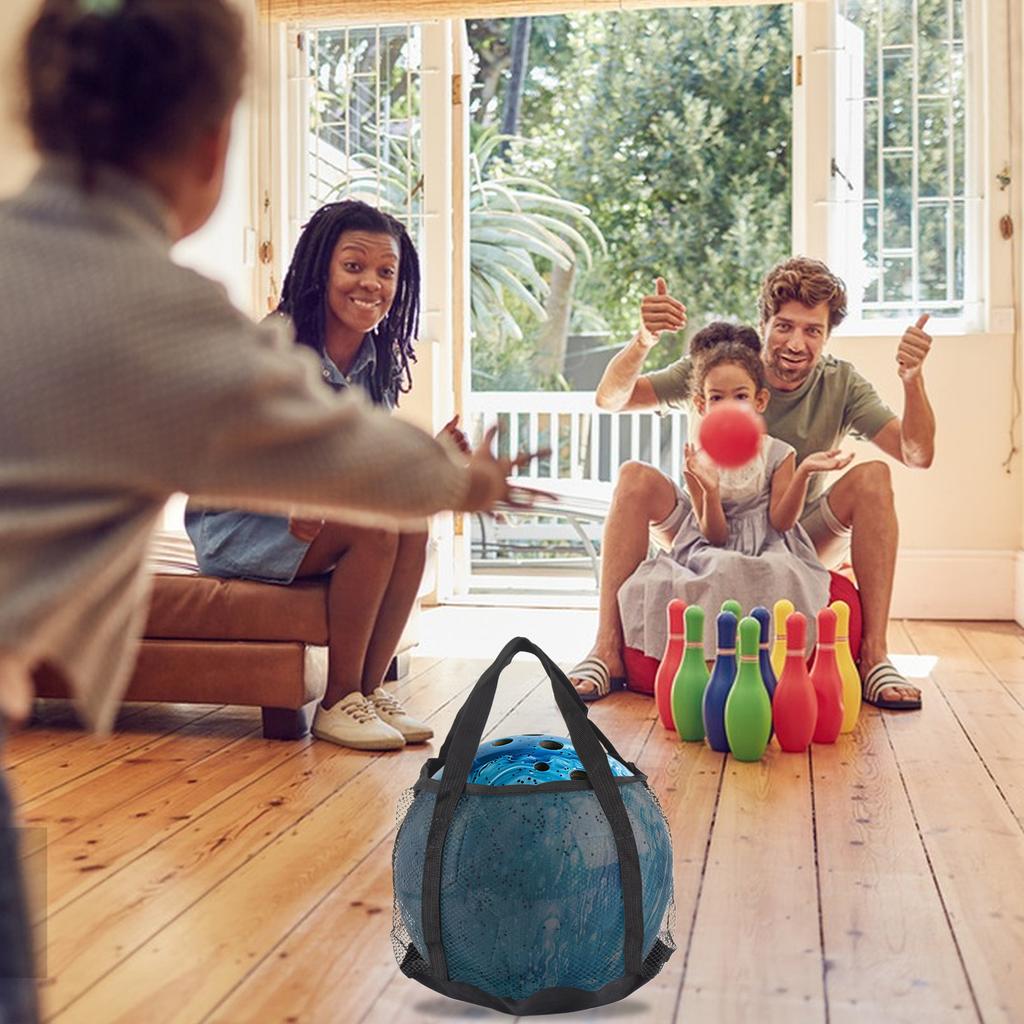 Single Bowling Bag Mesh Sports Bag Bowling Ball Tote Bag Bowling Ball Carrier Bag