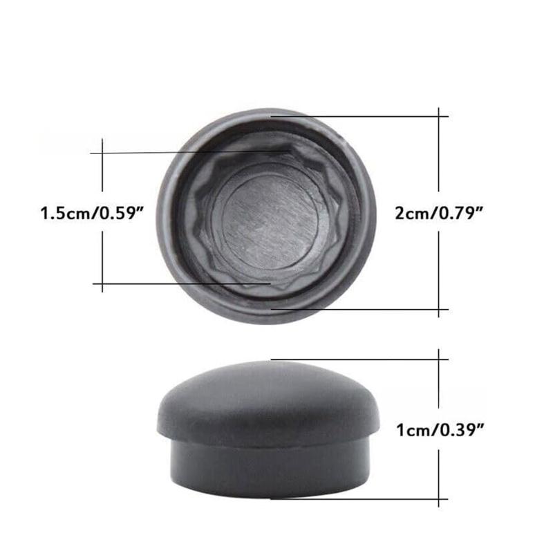 4Pcs Plastic Windshield Wiper Arm Covers 13395543 955203005 Wiper Arm Bolt Caps Durable For Golf Mk4 5 6 7 Fabia Caddy