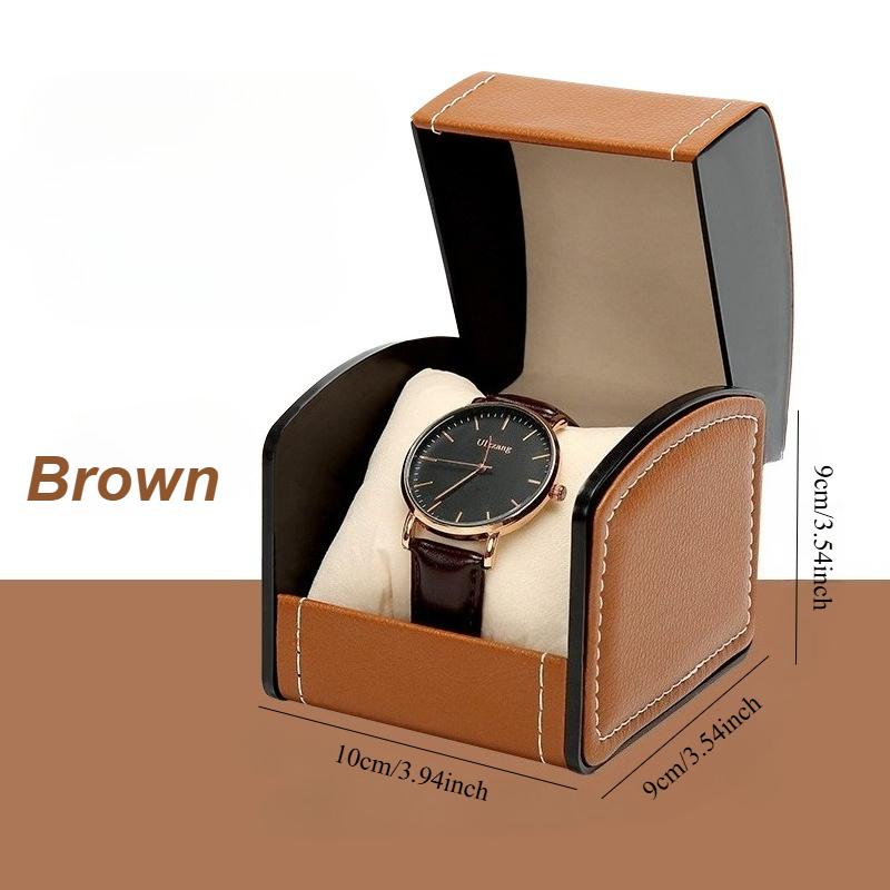 Premium PU Watch Box, Flip Cover Watch Packaging Box, Business Watch Box, Bracelet Storage Box, Watch Display Gift Box