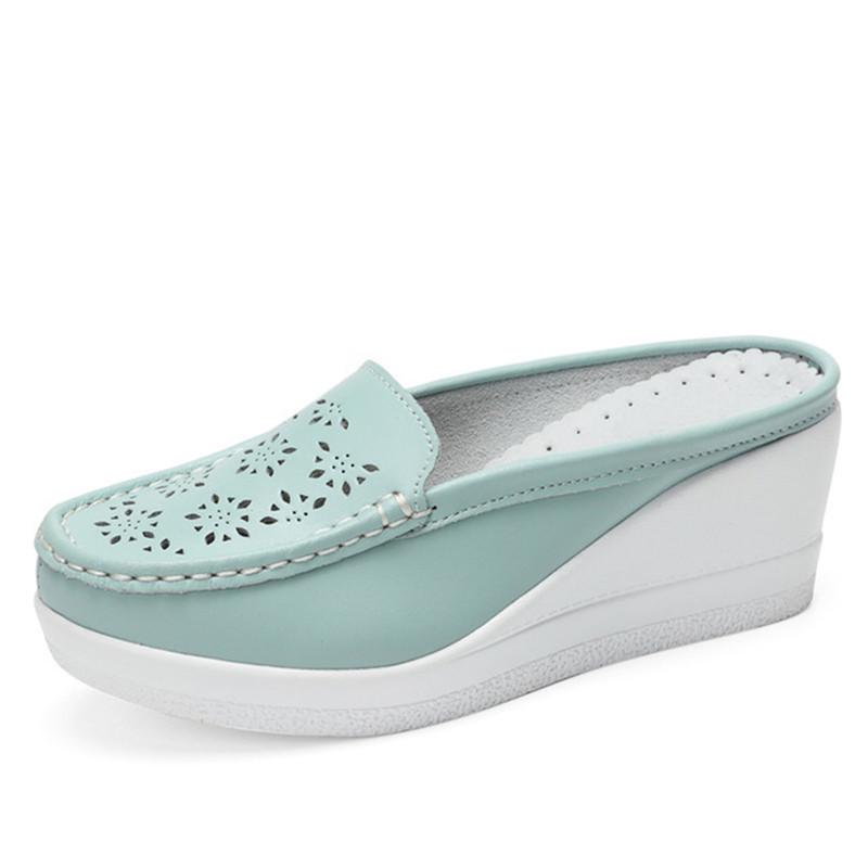 Móda GKTINOO Letní Dámské Boty Platformové Pantofle Klínkové Žabky Dámské Pantofle na Vysokém Podpatku Pro Ženy Ležérní Sandály Dámské Boty