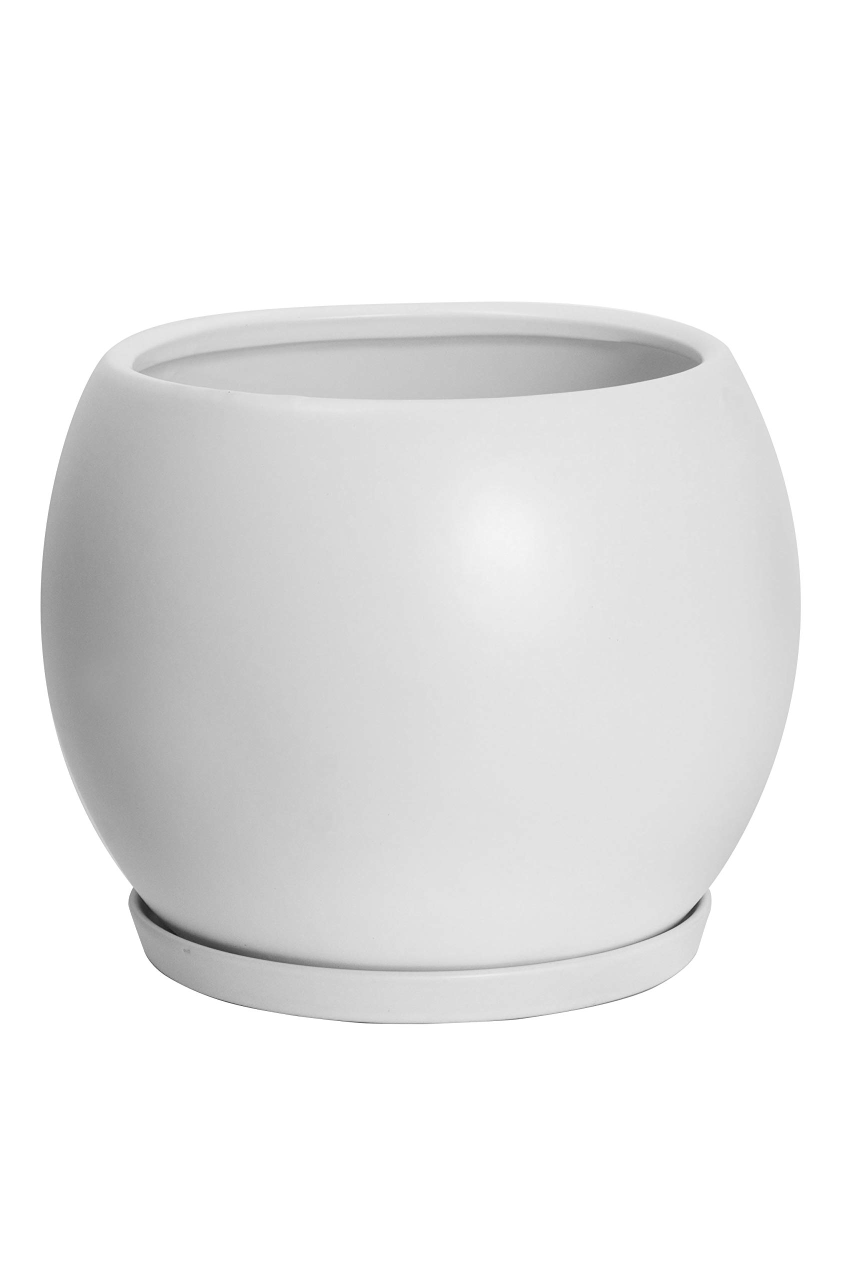 

Керамический горшок для цветов Ekirlin с дренажным отверстием, белый горшок, горшок, белый, стильный, круглый, поддон, горшок, кашпо, растение, комнатное растение, нет. 6, 15см, Отверстие, белый