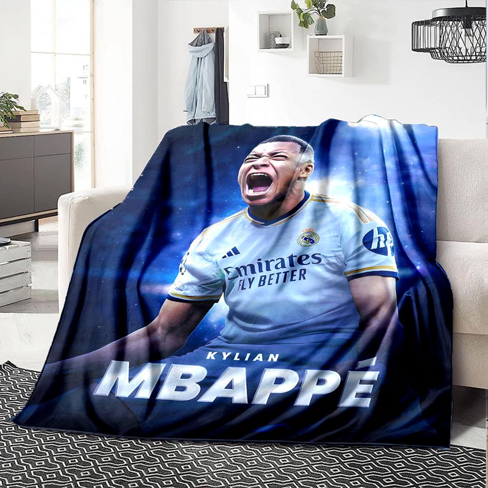 1pc Mbappe10 Blanket, Gift, for Men and Women, Soft Blanket, Good for Sofa Bed Couch Travel, Lightweight Flannel Blanket