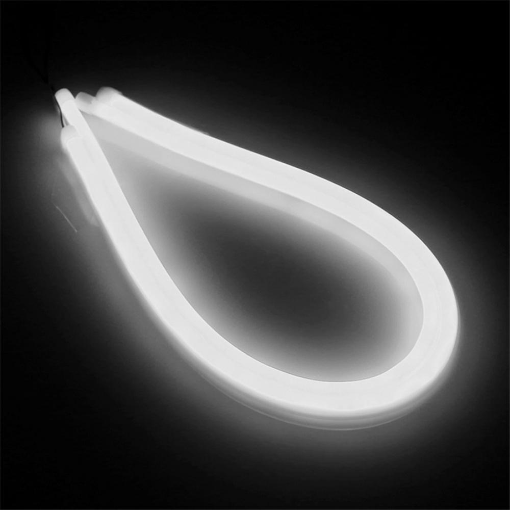 2 Pcs 60Cm Soft Flexible Car Flowing Led Light Strip Drl Turn Signal Lamps Dc12V