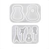 1/2/3Pcs Guitar Picks Molds for Resin Casting Guitars Pick Resin Mold for Musical Instruments Accessories Adult Kids
