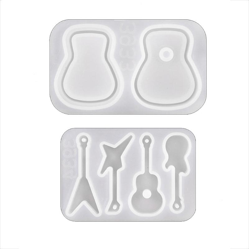 1/2/3Pcs Guitar Picks Molds for Resin Casting Guitars Pick Resin Mold for Musical Instruments Accessories Adult Kids