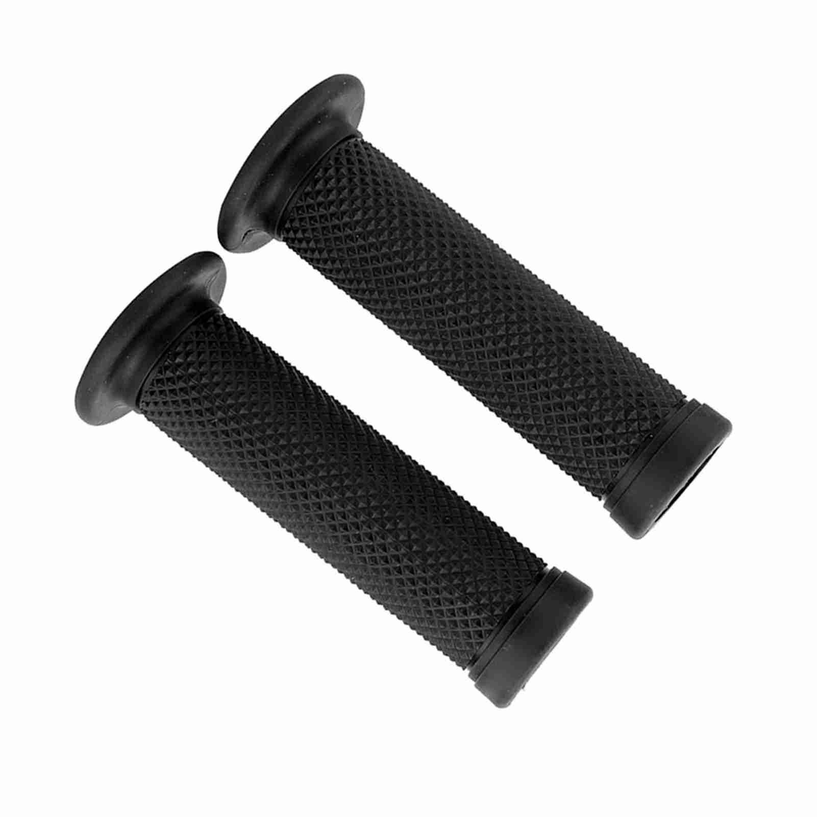 

2Pcs 22mm Universal Vintage Motorcycle Handlebar Grips Star Decor Handle Bar Ends(Black) Black