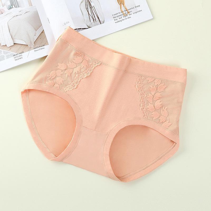 

Женское кружевное хлопковое нижнее белье со средней посадкой - дышащие, мягкие и сексуальные трусики большого размера 2XL