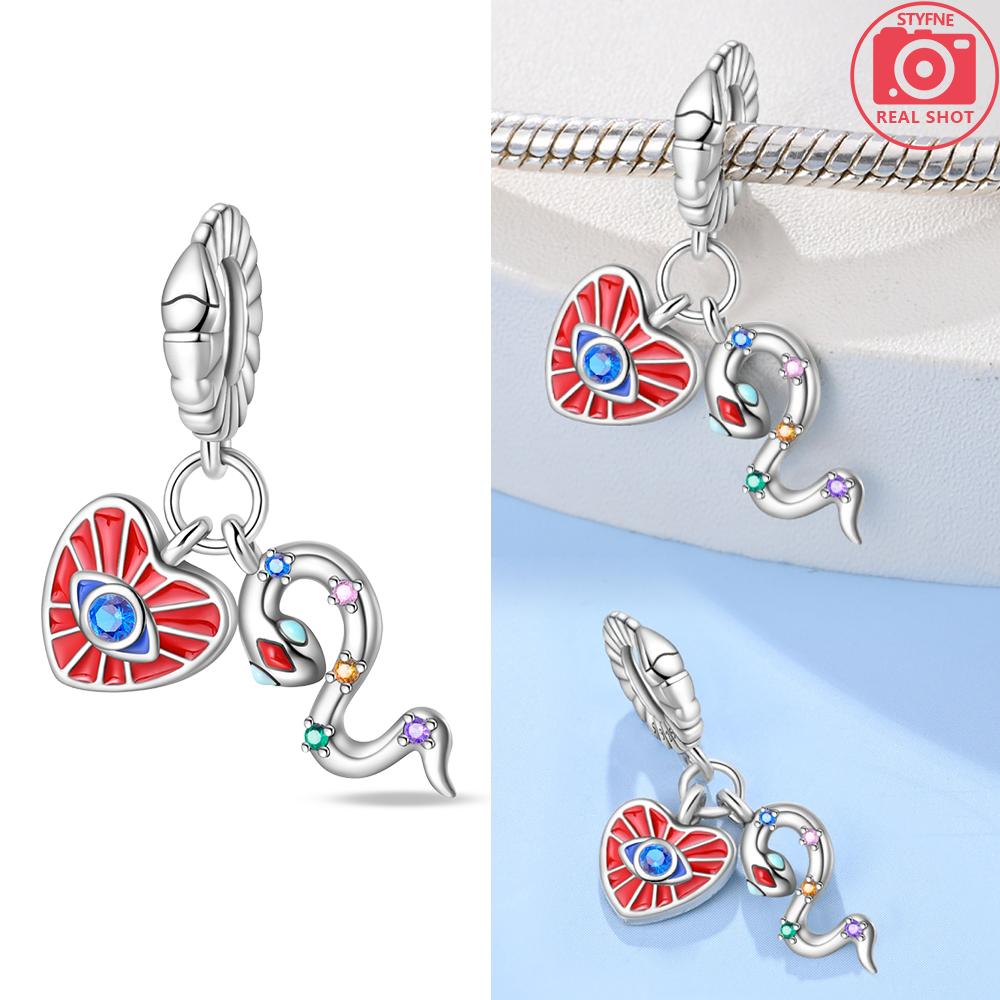 Original Copper Green Snakes Animals Elk Cute Squirrels Pink Claws Bead Fit Bracelet Diy Women Fine Gift Accessory