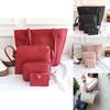Trendy 4-piece Women's Bag Set With Lychee Pattern