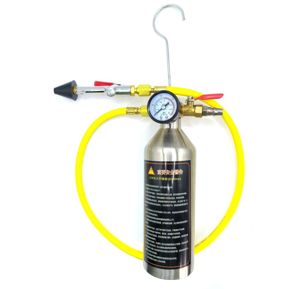 Automotive Air conditioning piping condenser canister cleaning bottle Kits A/C system flush SET relief valve 1 set