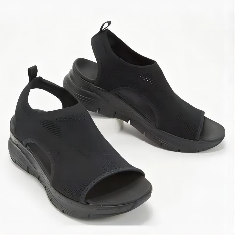 

Жіночі літні босоніжки великих розмірів Комфортне повсякденне спортивне взуття Жіночі пляжні туфлі на танкетці Римські босоніжки на сітчастій платформі 36