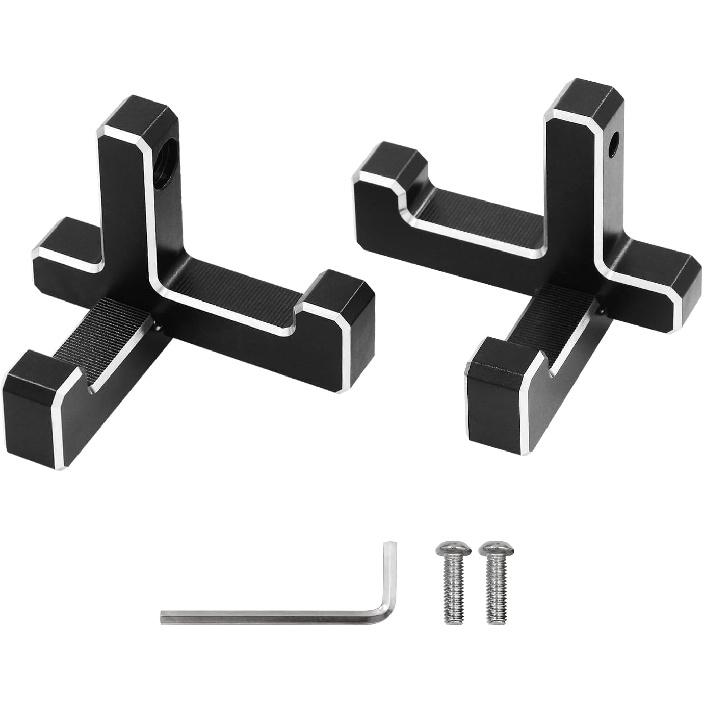 Aluminum Trunk Grocery Bag Hooks Replment for Bronco 2021-2023 2-Door 4-Door Black Interior Organizer (2pcs T+2pcs J Shape)