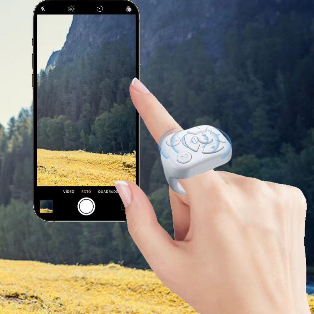 Portable Auto Clicker Remote Controller Stable Signal Transmission Smart Scrolling Ring  Camera