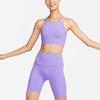 Nike Zenvy Air Series Solid Color Logo Fitness Shorts Women shorts Space-Purple DQ6004-567