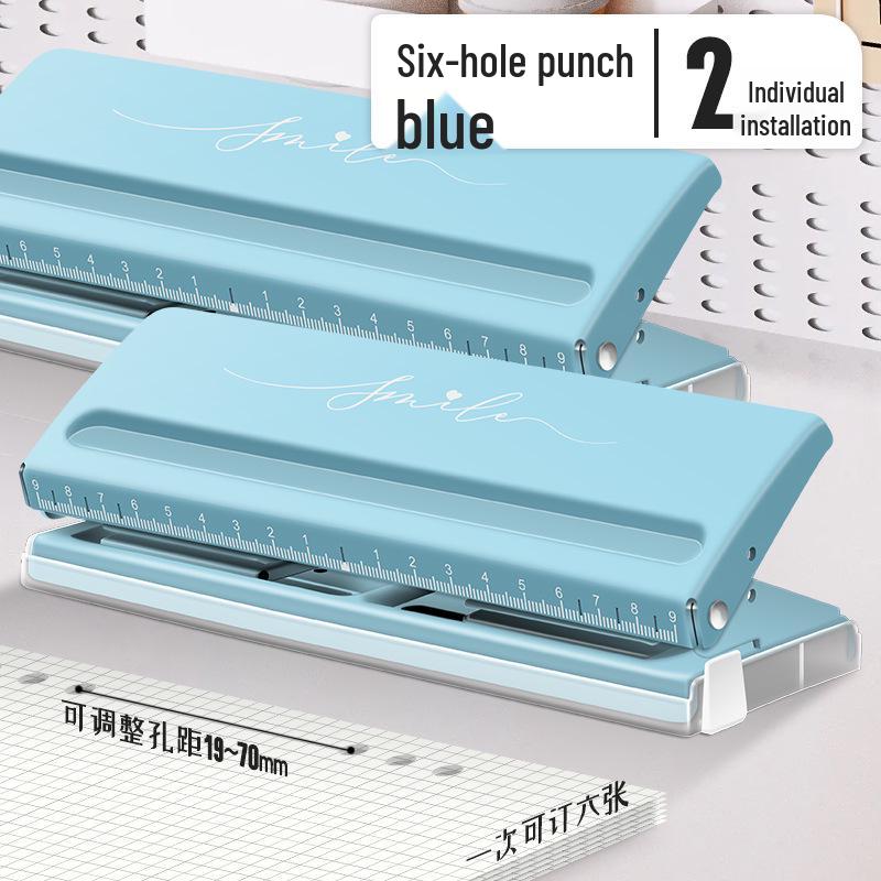 6-Hole Quiet Puncher for A5/A6 Loose-Leaf Binding