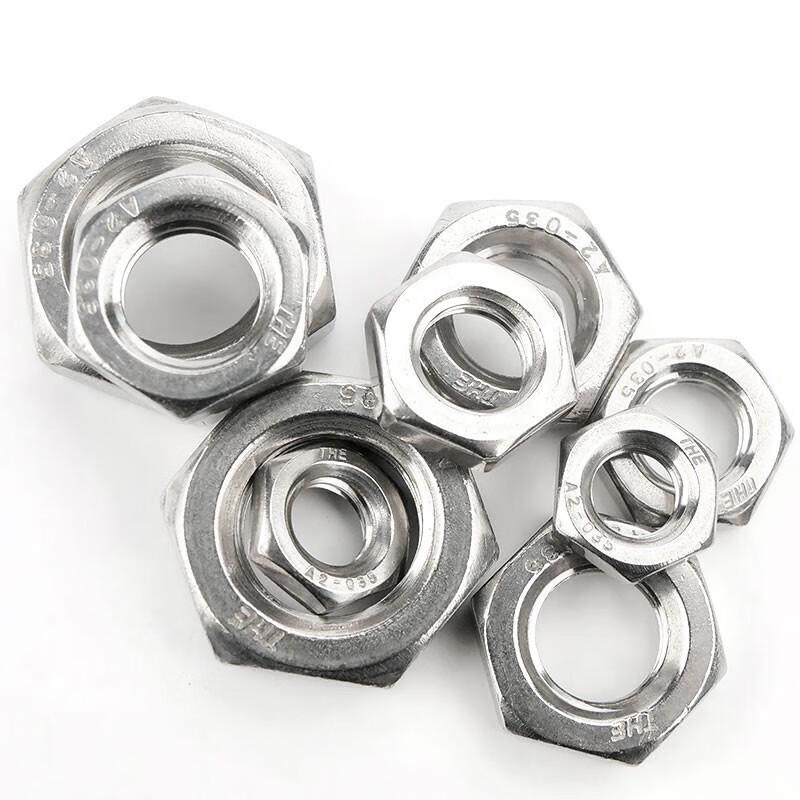 304 Stainless Steel Thin Hex Nuts