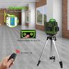 CLUBIONA 4D 16 Linien Laser Level 1PC oder 2PC Li-Ion Batterie Remote Pulse Mode Empfänger Super leistungsstarker grüner Strahl Professioneller Laser
