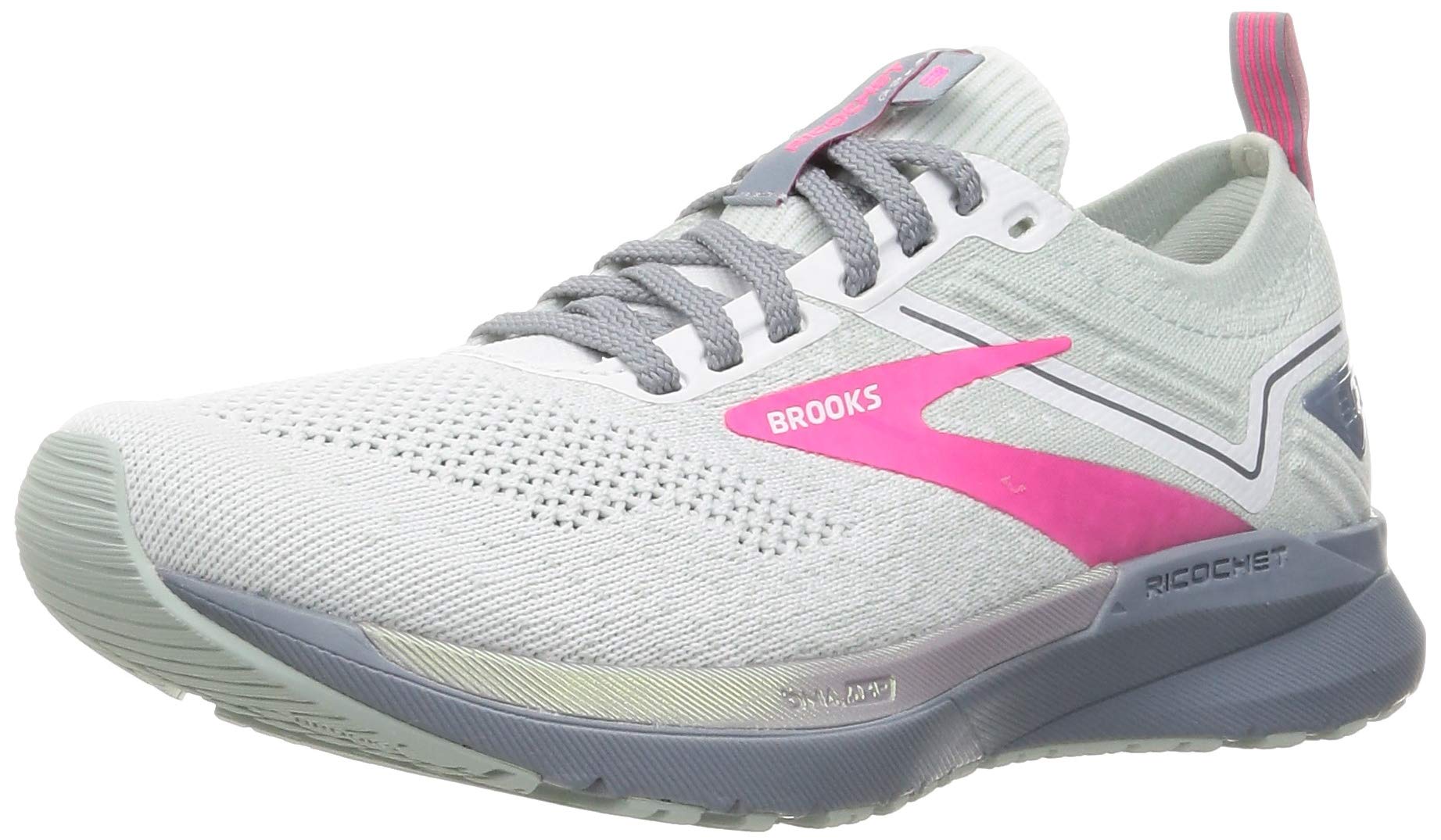 

Running Shoes Lightweight Repulsion Cushion Ricochet 3 B D BRM 3613 BRW 3482 cm B [Brooks] Men s Women s White/Pink 22.5