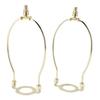 2Pcs   Lamp Shade Harps Holder Kit with E26 Light Base Metal Lampshades Holder for Table and Floor Lamps