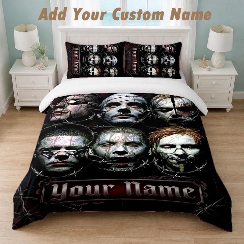 Bedding Set 1 Duvet Cover 2 Pillowcases Rammstein Print Soft Bed Linen Bedroom Decor