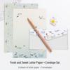 In-stock A5 Creative Chinese & Western Style Floral Letter Paper & Envelope Set