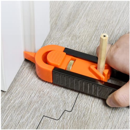 Latikaly Scribing Ruler, Irregular Shape Woodworking Measuring Gauge, Contour Gauge with Lock, Adjustable Precision, Profile Measuring Gauge, Contour