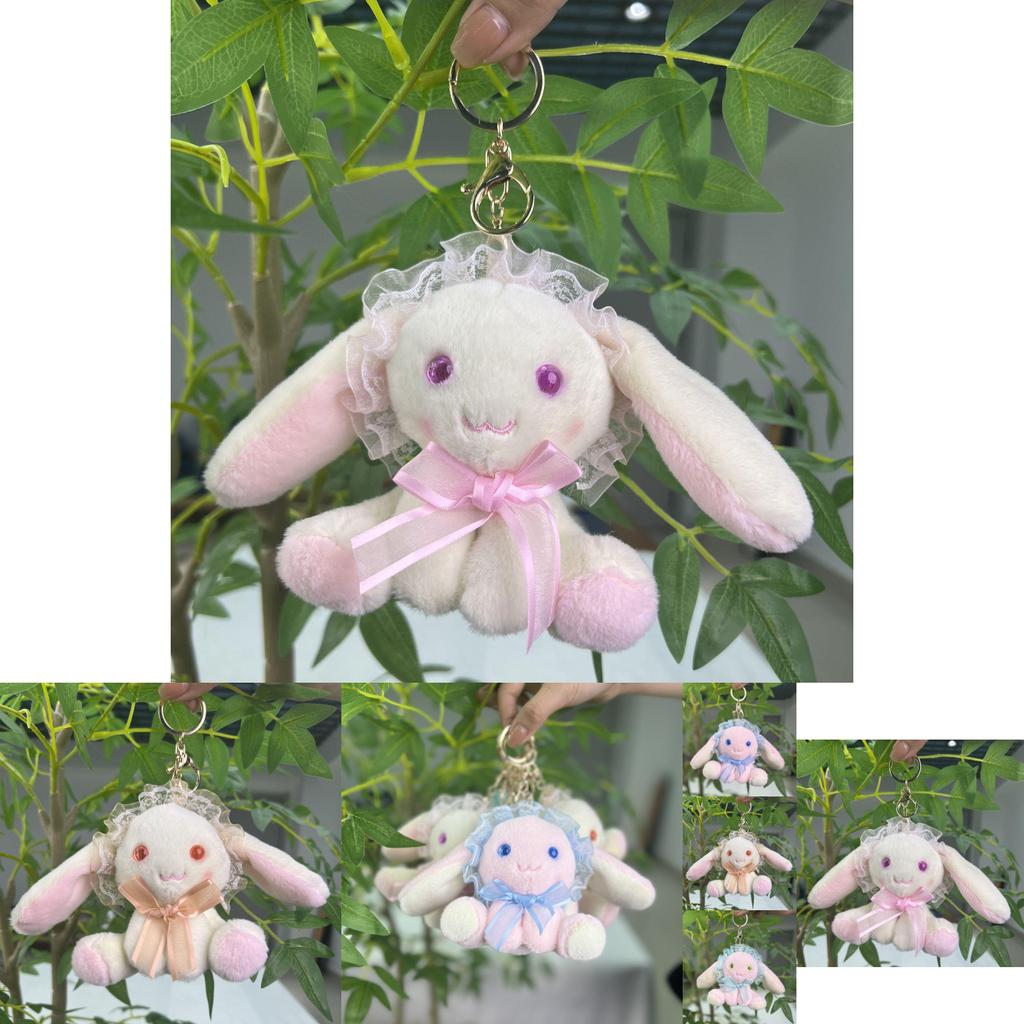 Soft And Cuddly Cartoon Bunny Plush Toy Keychain Perfect For Girls And Collectors