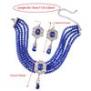 Stylish Layer Rhinestones Waterfall Necklace With Matching Earrings Jewelry Set