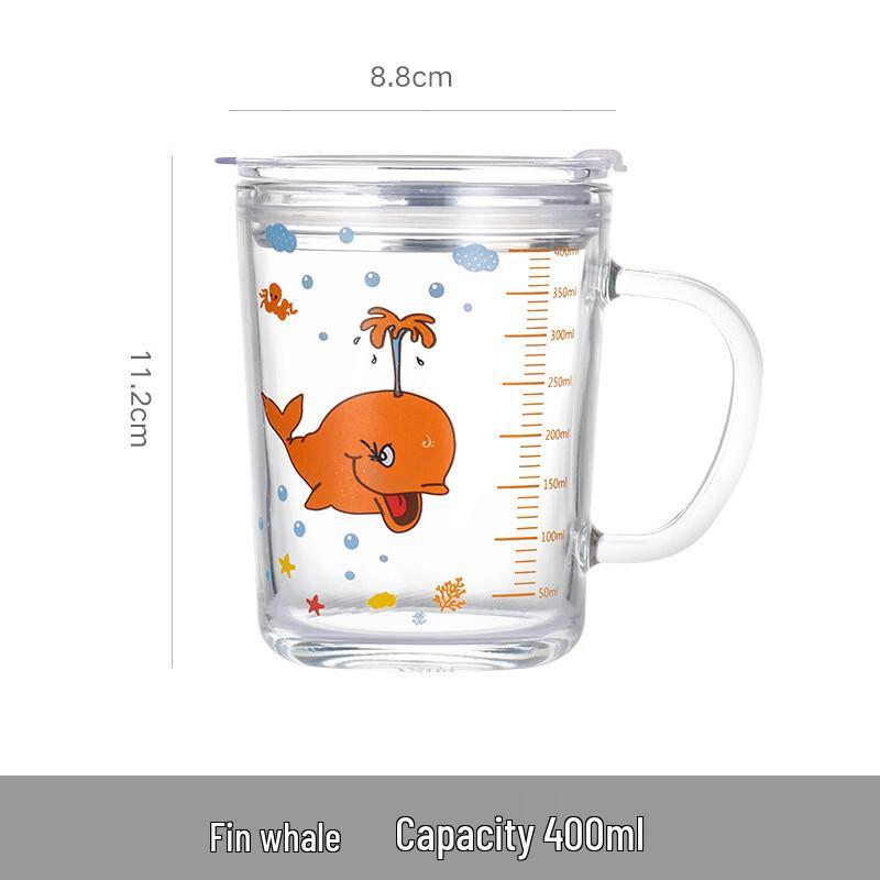 Graduated Glass Straw Cup