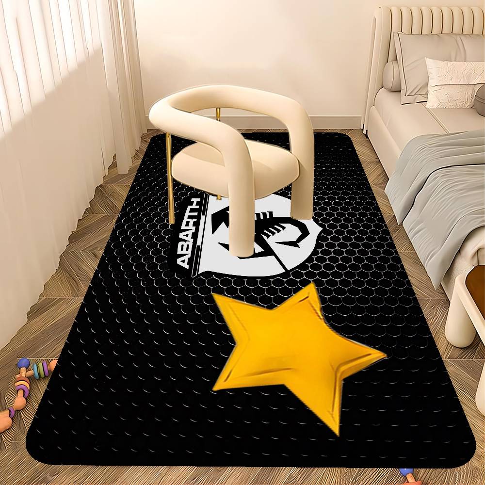 A-Abarth Bathroom Mat Kids Room Bedroom Decoration Balcony Anti-Slip Doormat Living Room Welcome Rug