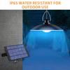 Solar Powered Pendants Light with Adjustable Panel Auto ON/OFF Lighting Sensor IP65 Water-resistant