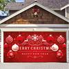 Christmas Garage Door Cover Large Christmas Banner Backdrop Decoration for Indoor Outdoor Garage Door Gate Party Wall Decor