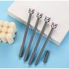 1  Pc Cartoon Kitten Head Pen Fluent Writing Suitable for Office Work, Brushing Questions, Signing Writing, Diaries, Notes, Student Classroom Prizes