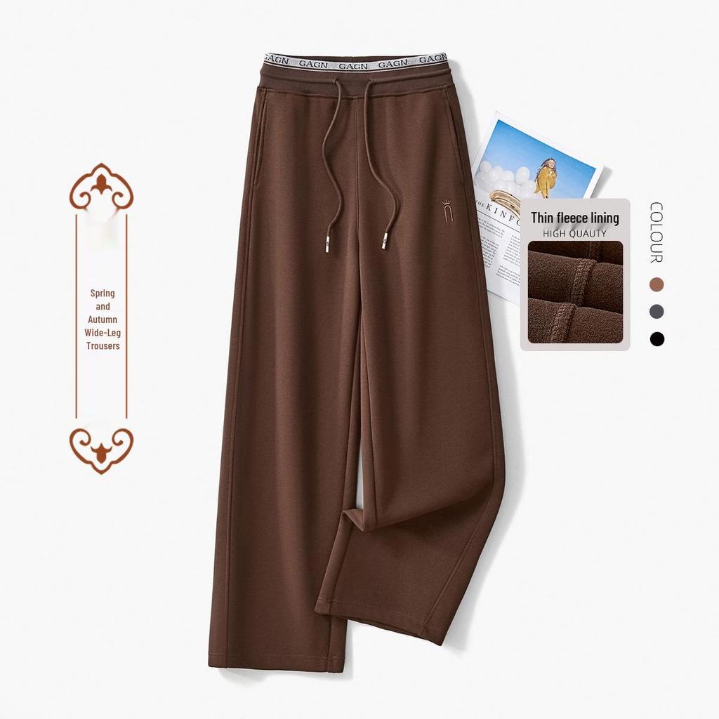 GAGN Europäischer Stil High Waist Schlankmachende Weitbein-Hose für Mütter mittleren Alters - Herbst 2025.