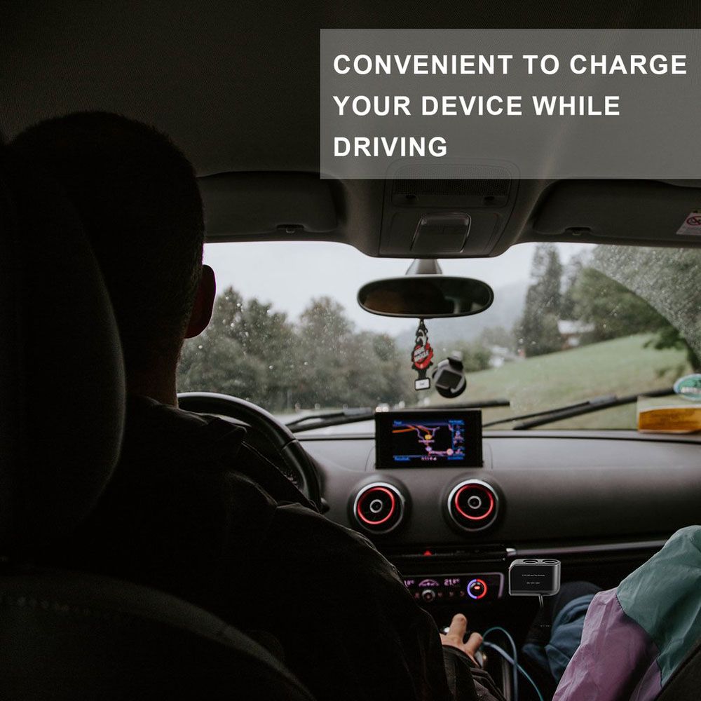 USB Car Charger Dual USB Auto Socket Splitter Car Cigarette Lighter USB Charger Car Charger