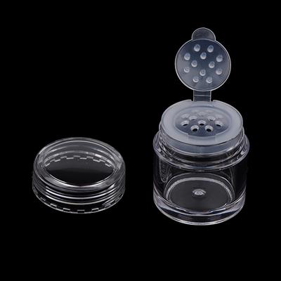 5 ml Klare Flasche Plastikgeteilte Flasche Loses Puderflasche Lidschattenpuderflasche Als Material Nageldekoration 1/3/12 Löcher