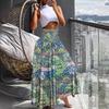2025 Summer Women's Printed Beach Vacation Long Skirt with Big Hem