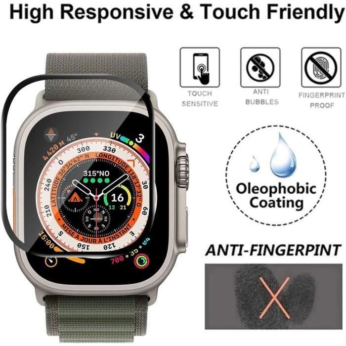 Displayschutzfolie - BOOLING - für Apple Watch Ultra / Ultra 2 - 2er-Pack - Kratzfest - Stoßfest - 9H