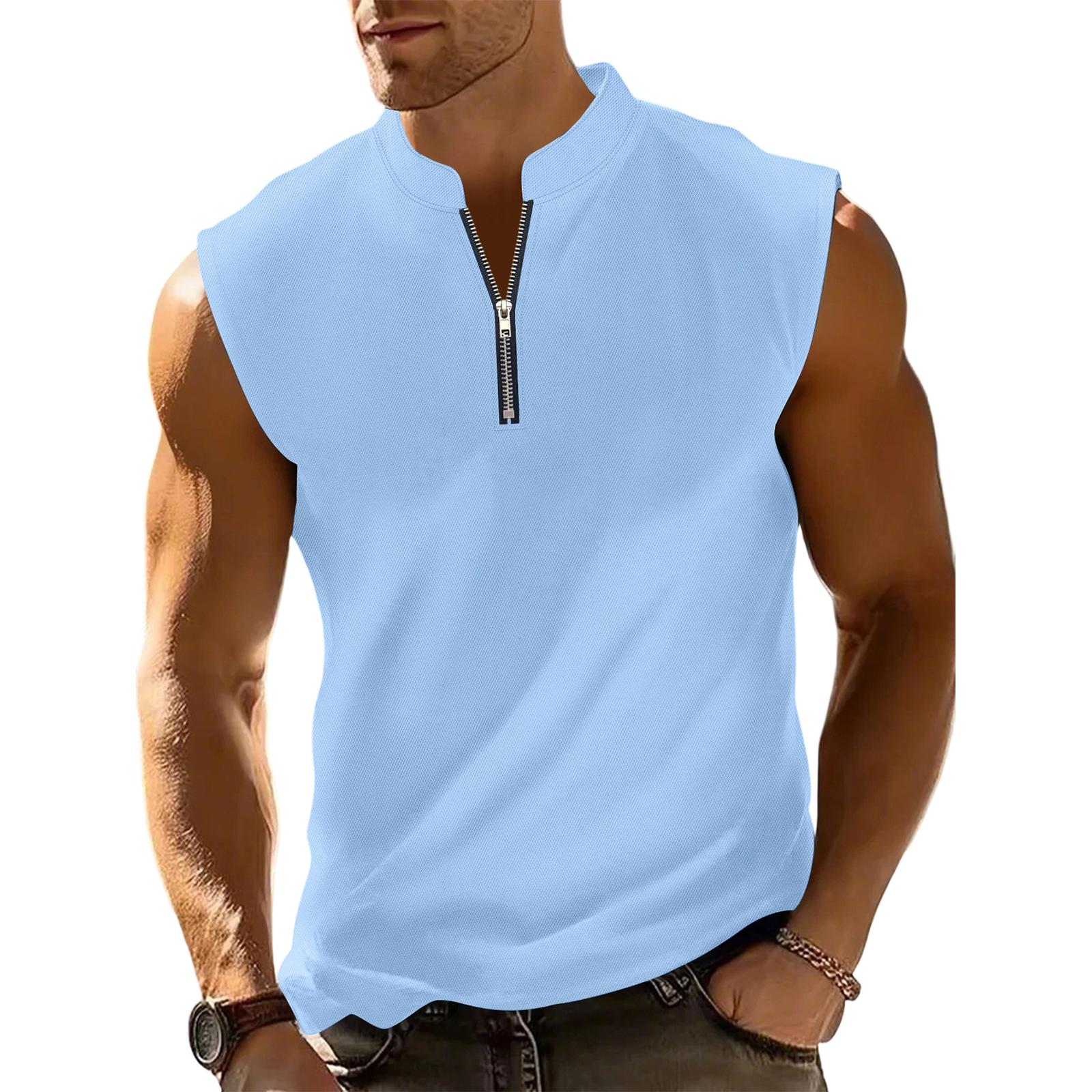 Мужская свободная спортивная дышащая впитывающая пот тонкая майка большого размера L