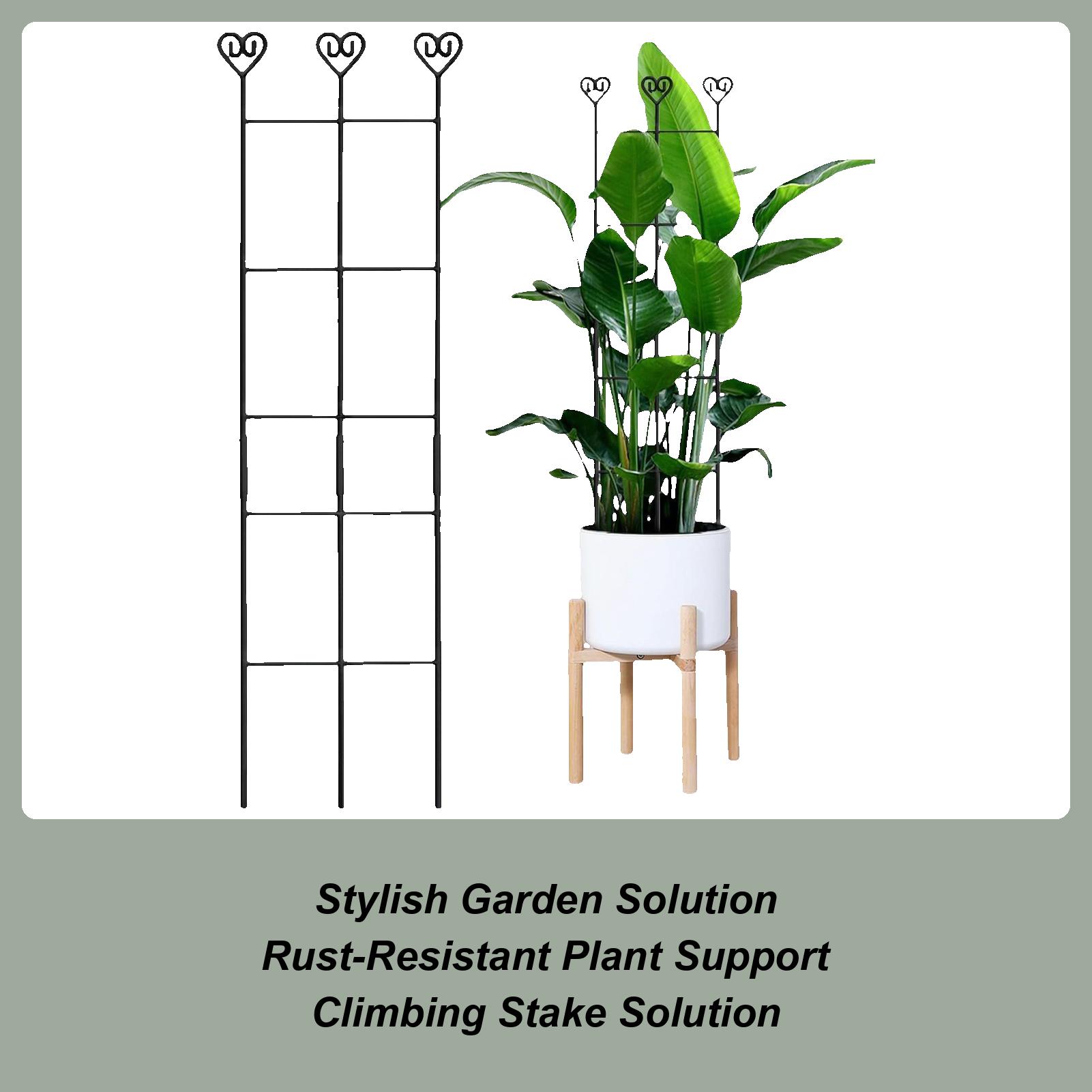 Опора для растений комнатная декоративная металлическая 83x20см Комнатная шпалера для горшечных растений для сциндапсуса, плюща, клематиса, филодендрона China Mainland