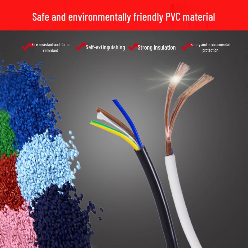 Yongyi Zhujiang RVV Sheath Cable: 2, 3, 4, 5-core, 1 to 6 sq mm, Copper Core Wire