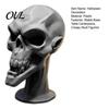 One Piece Molding Sculpture 3D Printed Skull Statue, Halloween Creepy Figurine, Gothic Table Party Supplies Centerpiece, Spooky Ornament for