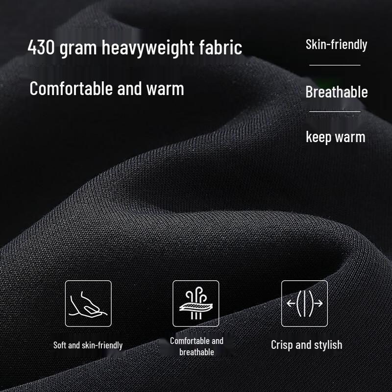 JEEP SPIRIT Men's Winter Alpaca Fleece Wide-Leg Casual Pants