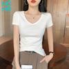 NOMe Women's V-Neck Slim Fit Short Sleeve T-Shirt