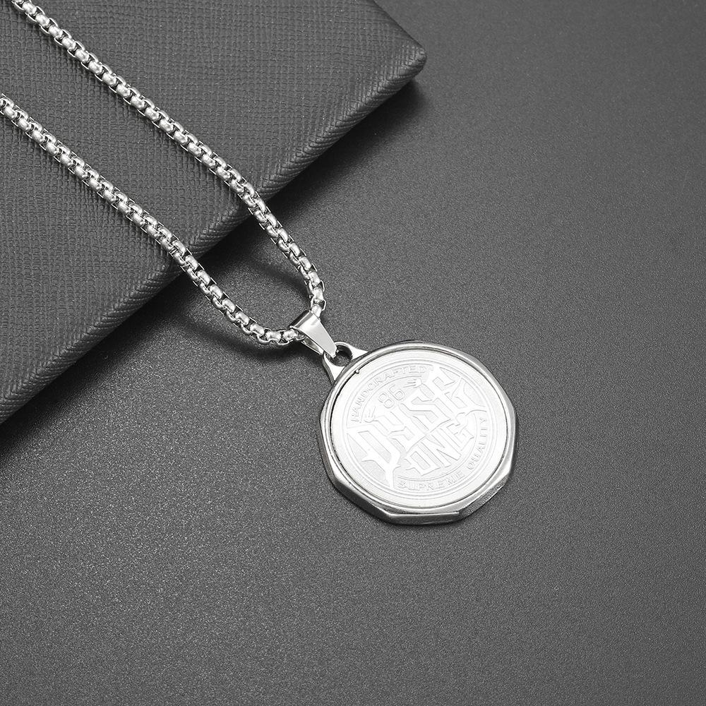 Hip Hop Necklace Men'S Titanium Steel Cartoon Men'S And Women'S Tide Pendant Personalized Street Couple Pendant Accessories