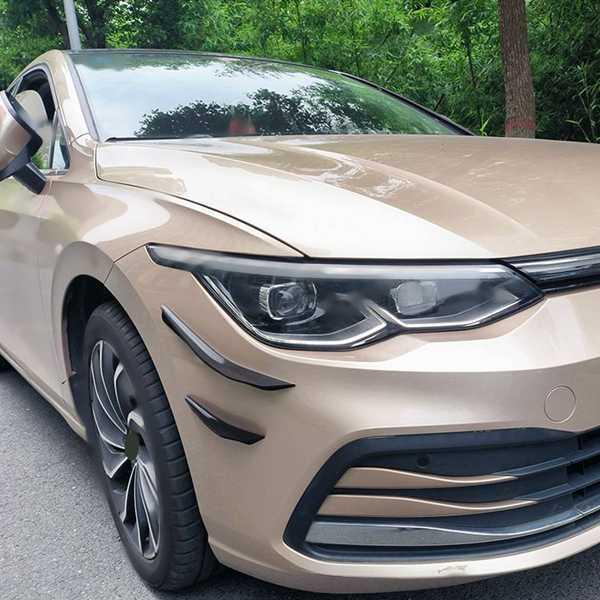 4-Piece Front Bumper Side Splitters for Volkswagen Golf MK8