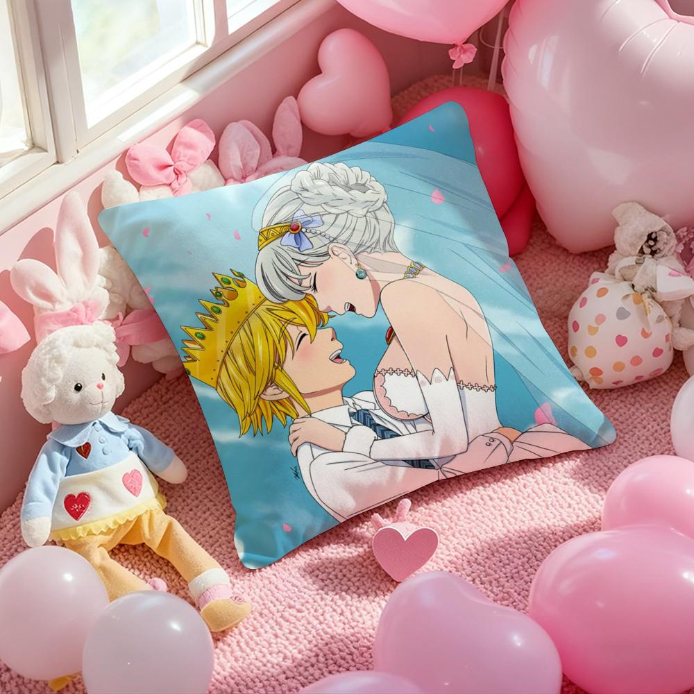 Anime The SSeven DDeadly Pillow Case Soft Plush Fabric DoubleSided Printed Cushion Cover Warm Winter Sofa Pillow Case
