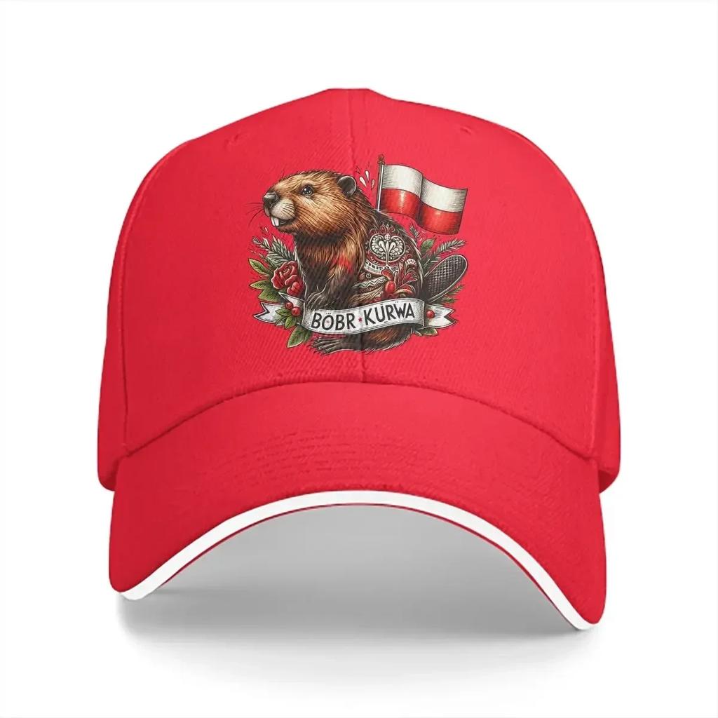 Kurwa Classic Unisex Baseball Caps Peaked Cap Kurwa Bobr Bober Sun Shade Hats for Unisex Women